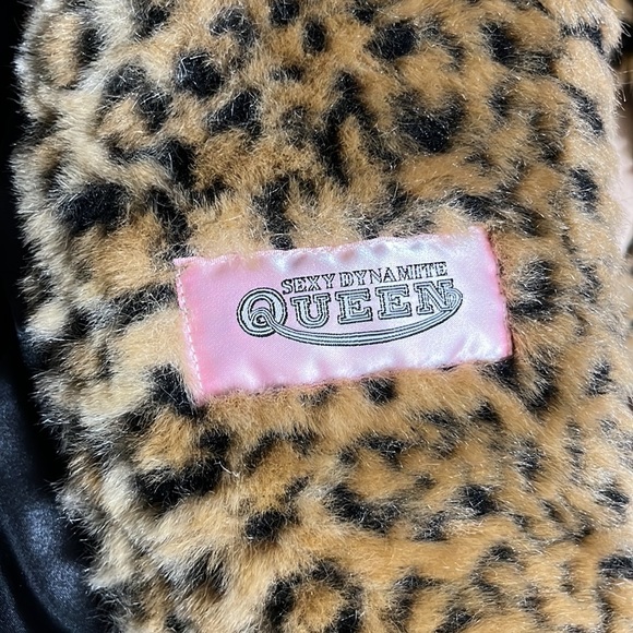 Sexy Dynamite London leopard print coat NANA cosplay 🪷💋🎙🖤 - Picture 4 of 4